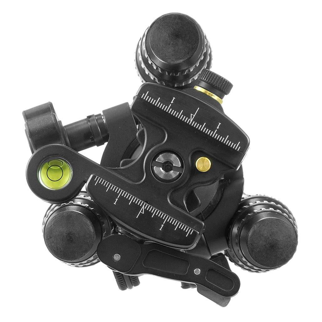 GXP-SS nestled between inverted tripod legs