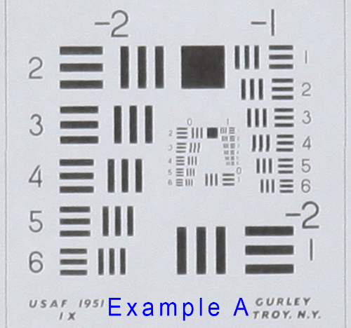 1951 Air Force Resolution Test Kit Lens